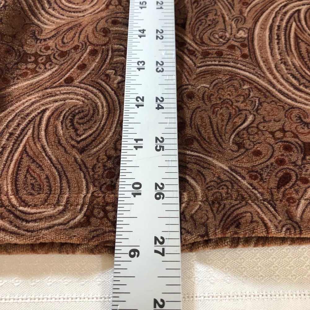 Charter Club brown paisley button up top petite PS - Picture 6 of 8